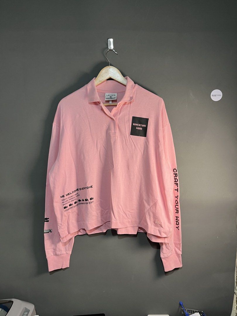 Locoste live x minecraft (Category: Announcements) located in Palo. Submitted by marllennon (Listing ID 1465875627, Image 1). Description: Lacoste live x minecraft women's Long sleeve polo Authentic Excellent condition no issue crispy pa color rate :10/10 W - 26 L - 24 Open meet up Location: Palo leyte JNT EXPRESS🚚.