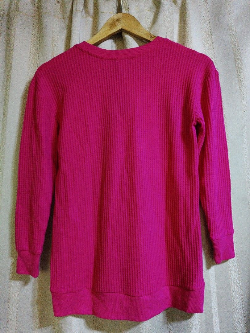 LOFT Waffle knit sweater - Pink- Small (Category: Coats, Jackets and Outerwear) located in Baguio. Submitted by pisces_beattidue23 (Listing ID 1465791481, Image 3). Description: .