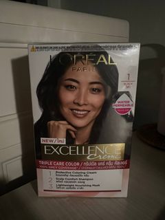 L'Oreal Paris Excellence Creme Hair Color Shade 1 Black, Beauty ...