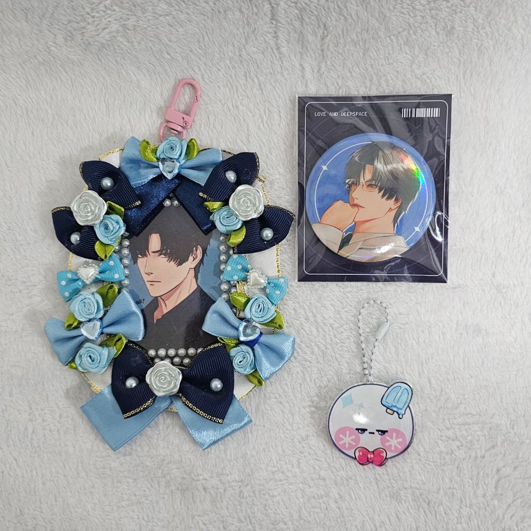 Love and Deepspace - Fanmade Merch Zayne Bundle Set (Category: Character Goods) located in Davao. Submitted by syramerch (Listing ID 1465894322, Image 1). Description: Love and Deepspace - Fanmade Merch Zayne Assorted Bundle Set ⊹ ࣪ ˖ Reason: Decluttering ⊹ ࣪ ˖ Used; only for display purposes ⊹ ࣪ ˖ PAYO (pay as you order) ⊹ ࣪ ˖ No to sensi, joy reservers, cancellations ⊹ ࣪ ˖ SF not included ᯓᡣ𐭩.ᐟ ⊹ MOP: Maribank, BPI, BDO, Maya ᯓᡣ𐭩.ᐟ ⊹ MOD: J&T