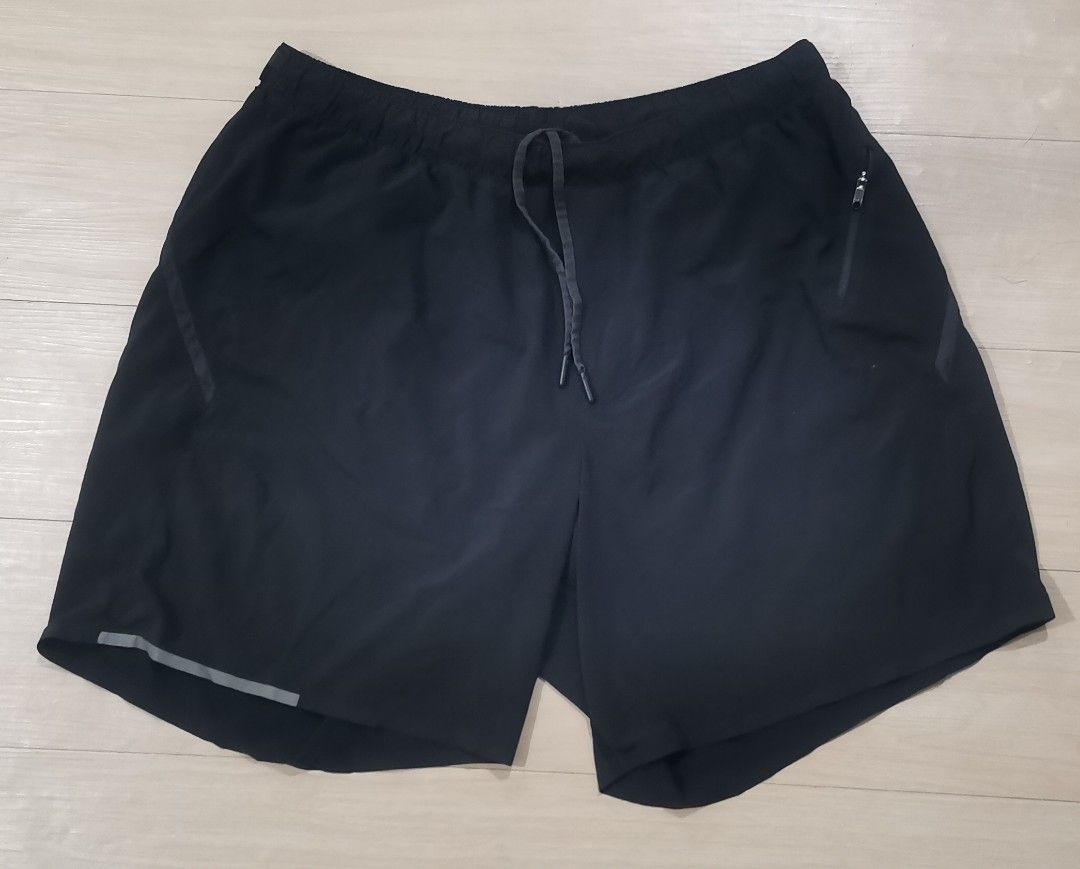 Lululemon Black Athletic Shorts Size XL (Category: Activewear) located in Cavite. Submitted by nehlfab08 (Listing ID 1465798526, Image 1). Description: - Brand: Lululemon - Color: Black - Size: XL - Waistband: Drawstring with branded aglets - Pockets: Convenient side zipper pocket - Safety: Reflective details near the hem and on the back - Material: Lightweight performance fabric - Ideal for: Running, gym workouts, and active lifestyle.