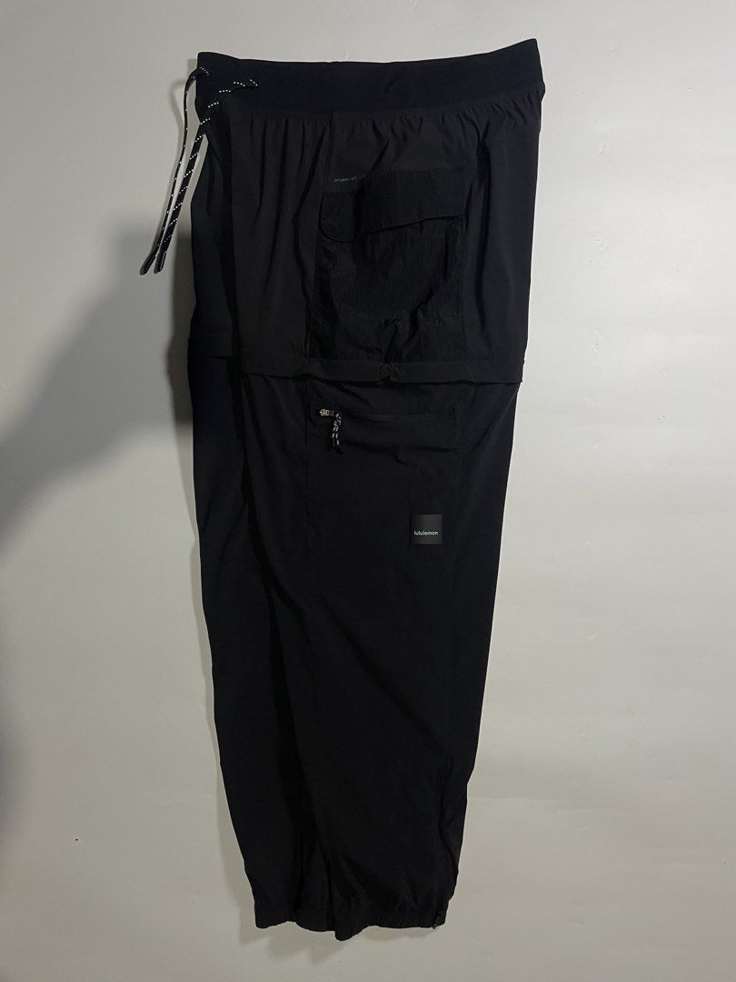 Lululemon convertible pants (Category: Joggers) located in Bais. Submitted by christian.complexthrift08 (Listing ID 1465936568, Image 2). Description: Dot on tag 10 Waist 28-36 Length 40 inches Thigh 13.5 inches Hem 6 inches with ankle zip Cut main tag 1350 free shipping.