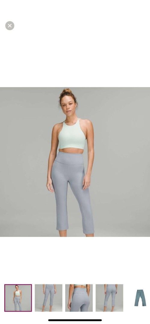 Lululemon groove Grey Crop Leggings (Category: Activewear) located in Manila. Submitted by lovelypreloved1497 (Listing ID 1465904024, Image 1). Description: - Brand: Lululemon - Style: Cropped leggings with high-rise waist - Color: Grey - Size: 2 (tag visible inside waistband) - Features: Flattering back seam detailing, smooth athletic fabric - Condition: Great for workouts or daily casual wear Selling my personal preloved items from Canada! 🇨🇦