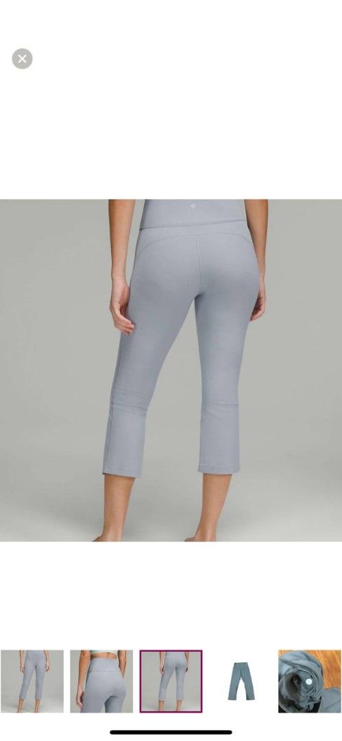 Lululemon groove Grey Crop Leggings (Category: Activewear) located in Manila. Submitted by lovelypreloved1497 (Listing ID 1465904024, Image 3). Description: - Brand: Lululemon - Style: Cropped leggings with high-rise waist - Color: Grey - Size: 2 (tag visible inside waistband) - Features: Flattering back seam detailing, smooth athletic fabric - Condition: Great for workouts or daily casual wear Selling my personal preloved items from Canada! 🇨🇦