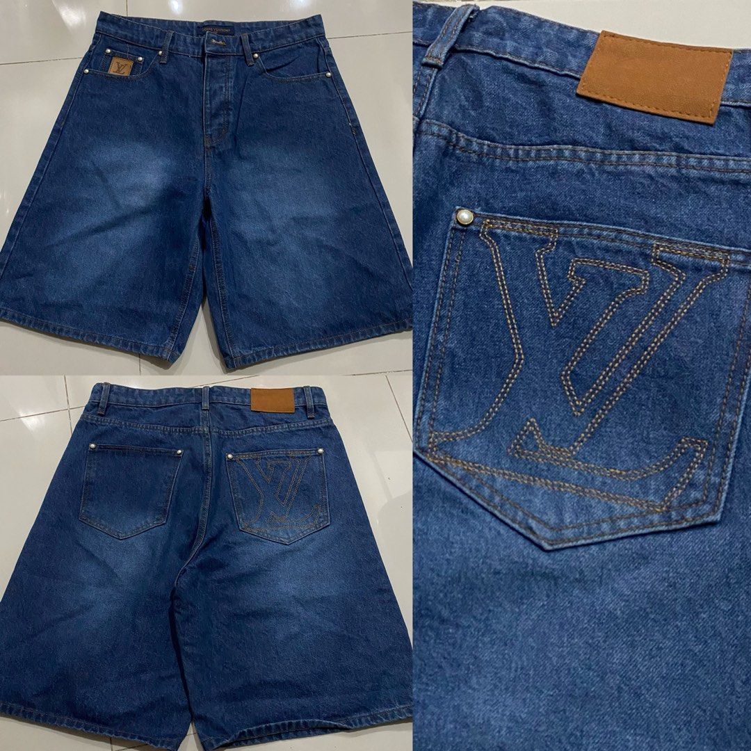 LV Denim Shorts (Category: Shorts) located in Antipolo. Submitted by JPtrendshop (Listing ID 1465871400, Image 1). Description: 38" Waistline Length 25".