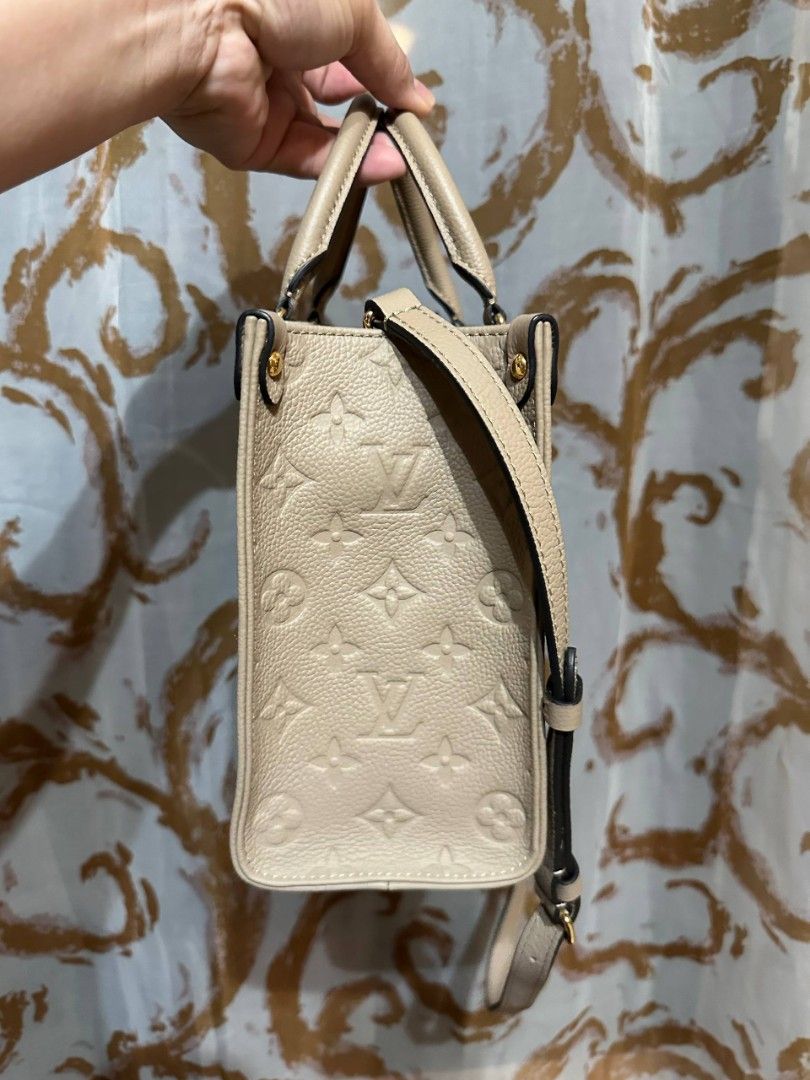 LV ON THE GO BAG FROM JAPAN (Category: Luxury Bags & Wallets) located in Manila. Submitted by tianasmom (Listing ID 1465784219, Image 2). Description: 🇯🇵 JAPAN PRELOVED 💯 GENUINE LEATHER WITH CODE WITH DUSTBAG WITH STRAP.