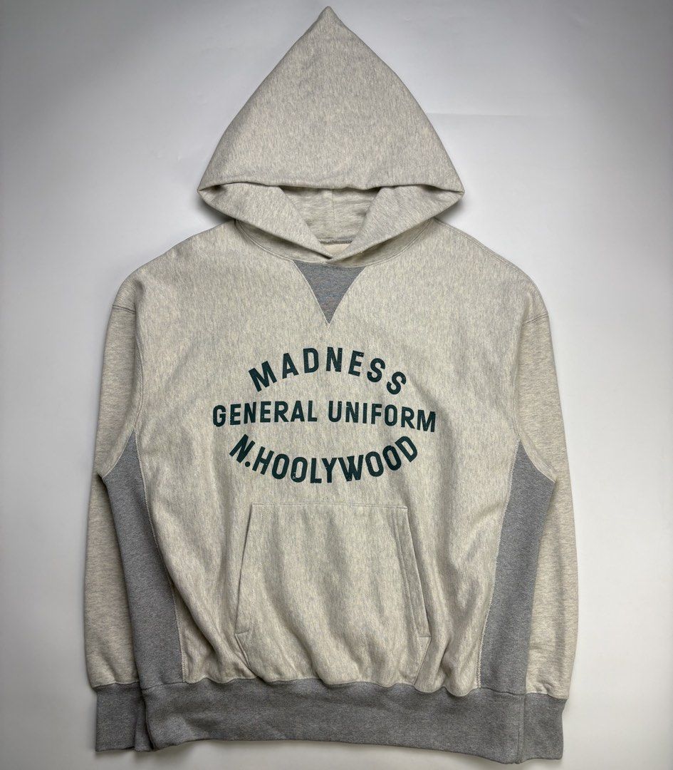 Madness x n.hoolywood Pullover Hoodie Jacket (Category: Coats, Jackets and Outerwear) located in Cavite. Submitted by sc_rcity (Listing ID 1465874637, Image 1). Description: Tagged Size : 36 JP |fit to Large Mens In Great Condition Sign of Wear Made in Japan No Inclusion Note : The crack on the print is part of the design Measurements : in inches ( approx. ) Width 24.5 Length 28 Shoulder 25 Sleeve 23.