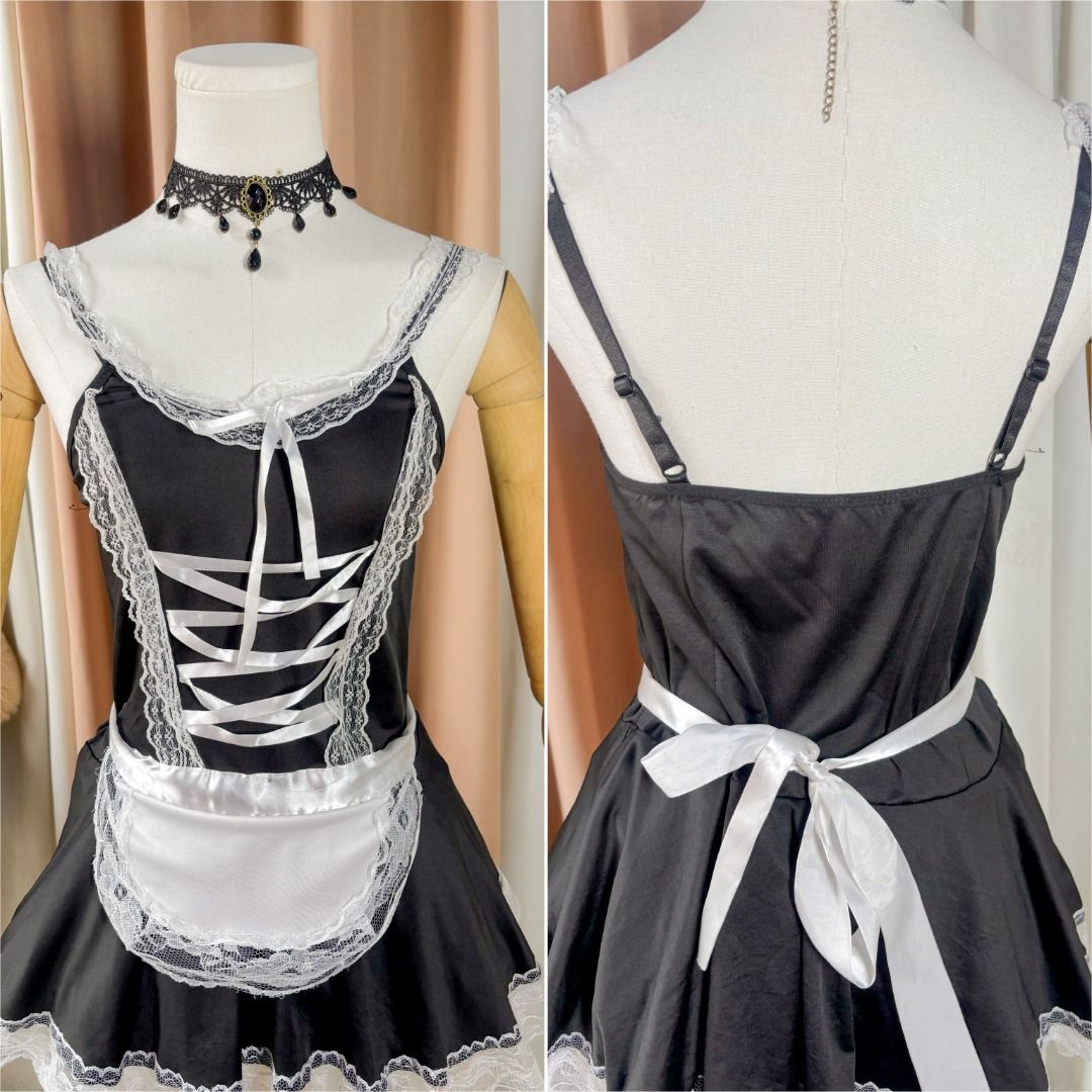 Maid Costume Dress (Category: Dresses) located in General Trias. Submitted by Ashantyscollezion (Listing ID 1465799015, Image 3). Description: ✏️ 𝘒𝘪𝘯𝘥𝘭𝘺 𝘕𝘰𝘵𝘦: - 𝘗𝘭𝘦𝘢𝘴𝘦 𝘤𝘩𝘦𝘤𝘬 𝘢𝘭𝘭 𝘥𝘦𝘵𝘢𝘪𝘭𝘴 𝘪𝘯 𝘵𝘩𝘦 𝘤𝘢𝘱𝘵𝘪𝘰𝘯𝘴. - 𝘋𝘪𝘮𝘦𝘯𝘴𝘪𝘰𝘯𝘴 𝘢𝘭𝘳𝘦𝘢𝘥𝘺 𝘰𝘯 𝘵𝘩𝘦 𝘱𝘩𝘰𝘵𝘰. -𝘱𝘦𝘵𝘵𝘪𝘤𝘰𝘢𝘵, 𝘳𝘪𝘣𝘣𝘰𝘯 𝘢𝘯𝘥 𝘰𝘵𝘩𝘦𝘳 𝘴𝘵𝘺𝘭𝘪𝘯𝘨 𝘪𝘵𝘦𝘮𝘴 𝘢𝘳𝘦 𝘯𝘰𝘵 𝘪𝘯𝘤𝘭𝘶𝘥𝘦𝘥. 𝘍𝘰𝘳 𝘧𝘭𝘢𝘸𝘴 𝘢𝘯𝘥 𝘰𝘵𝘩