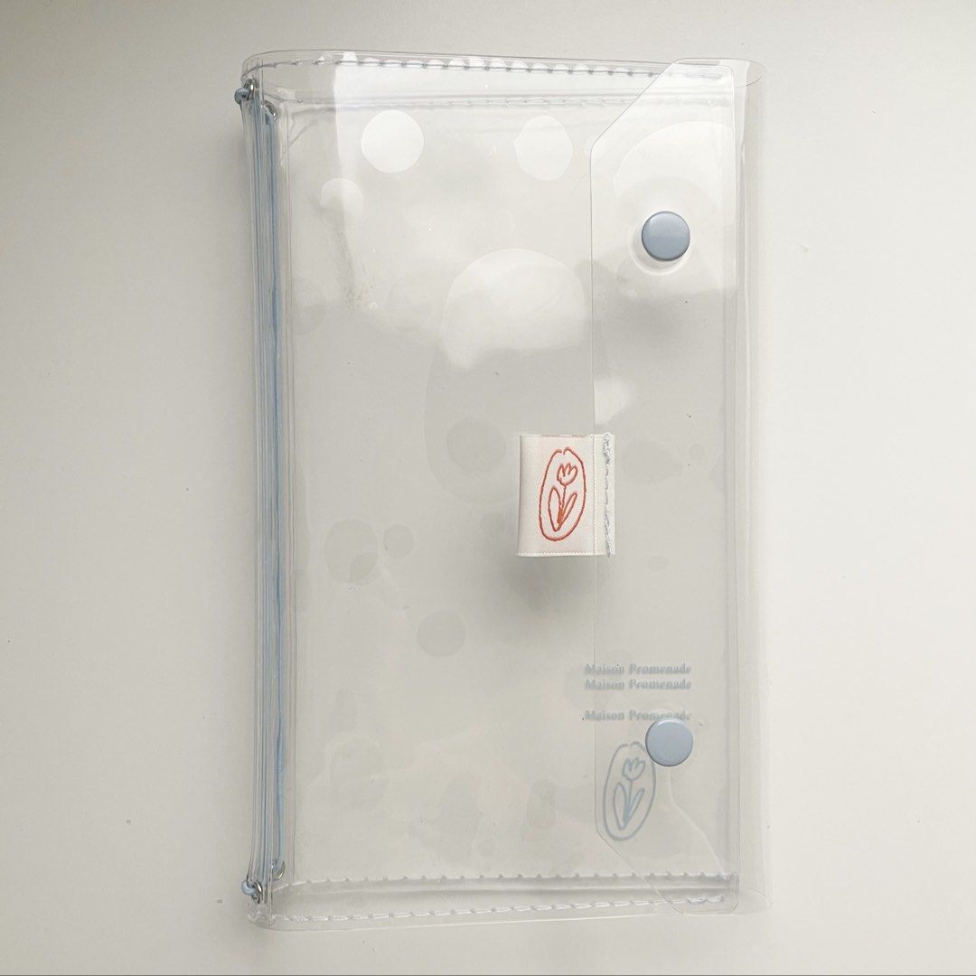 Maison Promenade Clear PVC Cover - Standard Size (Category: Stationery & School Supplies) located in Quezon City. Submitted by pattystationery (Listing ID 1465780954, Image 1). Description: Compatible with Traveler’s Notebook Refills in Standard Size.