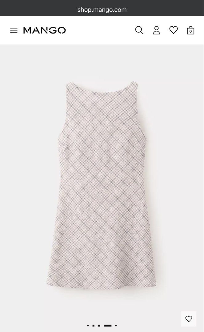 Mango Check Mini Dress (Category: Dresses) located in Quezon City. Submitted by theirnextstory (Listing ID 1465893764, Image 3). Description: BNWOT only tried on but removed tag already Bought in store for 3,495 RFS: when I tried it on again at home I realize it didn’t suit me.
