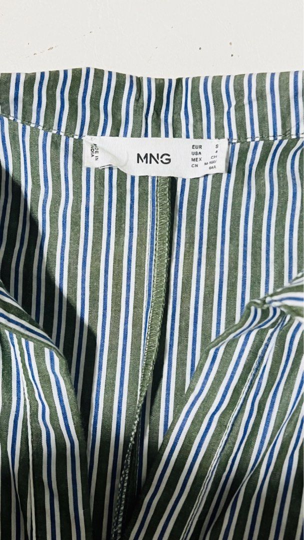 Mango Stripes Dress (Category: Dresses) located in Bacolod City. Submitted by mairea (Listing ID 1465888477, Image 3). Description: Used once Fits small to semi medium Small on tag Removable tie on the waist.