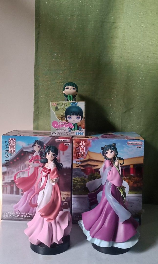 Maomao Set (Category: Designer & Blind Box Toys) located in Los Banos. Submitted by comsvi (Listing ID 1463202389, Image 1). Description: LP: 3.5K!! No bargaining price. LP na talaga. Must take as set. > Sunrise Pop Moon Fairy > Sunrise Pop Pirate > Chibigurumi Moon Fairy > Chibigurumi with Cat Ears > Qyurume > Look Up - SOLD > Walking around town figure > Garden party figure > Keychain - SOLD if break set, look for kahati so I can ship to one ad