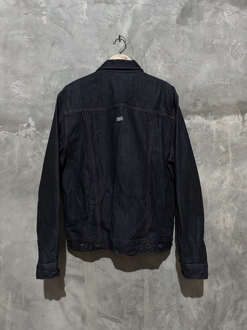 Marithe Francois Girbaud Raw Denim Jacket (Category: Coats, Jackets and Outerwear) located in Las Pinas. Submitted by niallcp (Listing ID 1465772069, Image 2). Description: Girbaud Raw Denim Jacket Authentic/Original Width 21.2” Length 26” No issues Excellent condition.