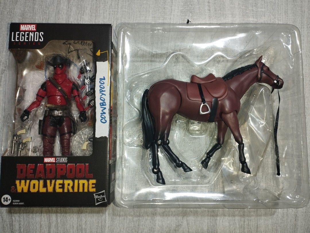 Marvel Legends Cowboypool with horse set (Category: Action & Battle Toys) located in San Pablo. Submitted by thebeehivecollectibles (Listing ID 1465780567, Image 1). Description: Marvel Legends Cowboy Deadpool complete back in box, with 1/12 articulated Horse with stand, figures are in good condition and no issues. Items in Quezon City Shipping at buyers expense and booking - No COD Crossposted.