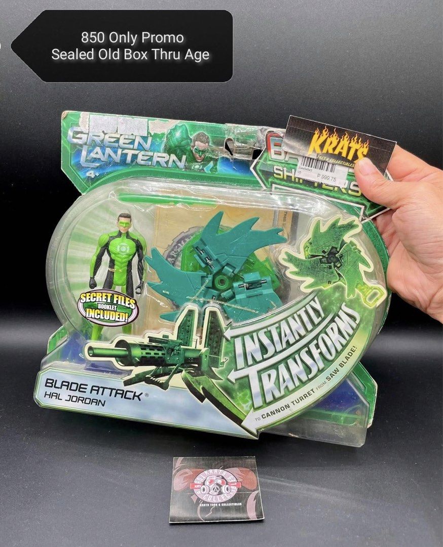Mattel 2010 Released Green Lantern Blade Attack (Category: Action & Battle Toys) located in Bacolod City. Submitted by kRatoYs24 (Listing ID 1465759663, Image 1). Description: Mattel 2010 Released ( Authentic ) Green Lantern Hal Jordan Blade Attack Deluxe Set Sealed Old Box Thru Age / Solid Figures Inside 850 Only Promo Bacolod City + Sf Sa Malayo Gcash Payment Ang Sf Lbc Cop Na Lang.