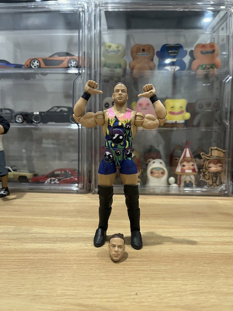 Mattel WWE Elite Monday Night Wars Rob Van Dam (Category: Action & Battle Toys) located in Bacoor. Submitted by chongscollectibles (Listing ID 1465892811, Image 1). Description: What you see is what you get. Head swapped + free alt head. Item has paint issue on shoulder. Good joints. Mop:Gcash Mod:Lalamove, LBC, J&T 📍The District Dasmariñas, Alabang Town Center, Festival Mall, Rockwell Makati (by schedule)..