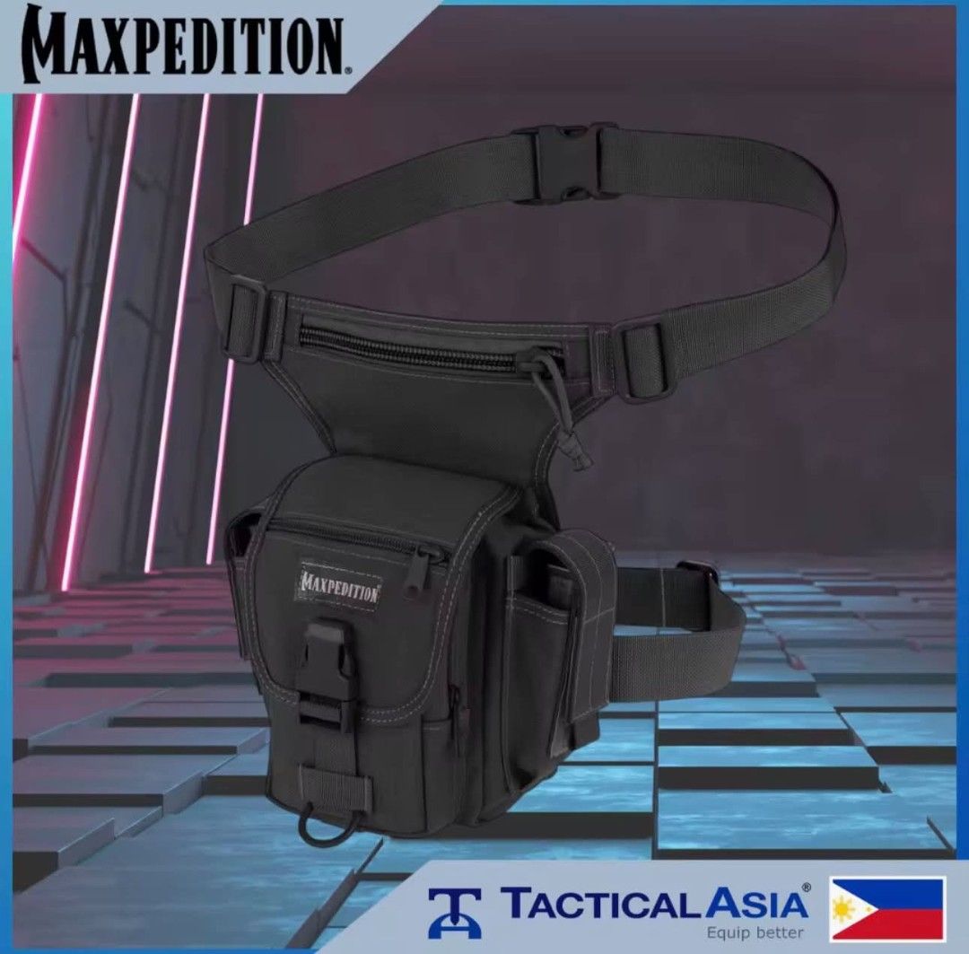 Maxpedition Jumbo Versipack Multi-Compartment Sling Bag (Category: Sling Bags) located in Marikina City. Submitted by lhanz15 (Listing ID 1465811862, Image 2). Description: - Authentic Maxpedition Jumbo Versipack in tactical black - Heavy-duty nylon construction built for rugged use - Multi-compartment design with organization loops - Features a built-in bottle holder for hydration on the go - Equipped with a quick-release strap for easy access -