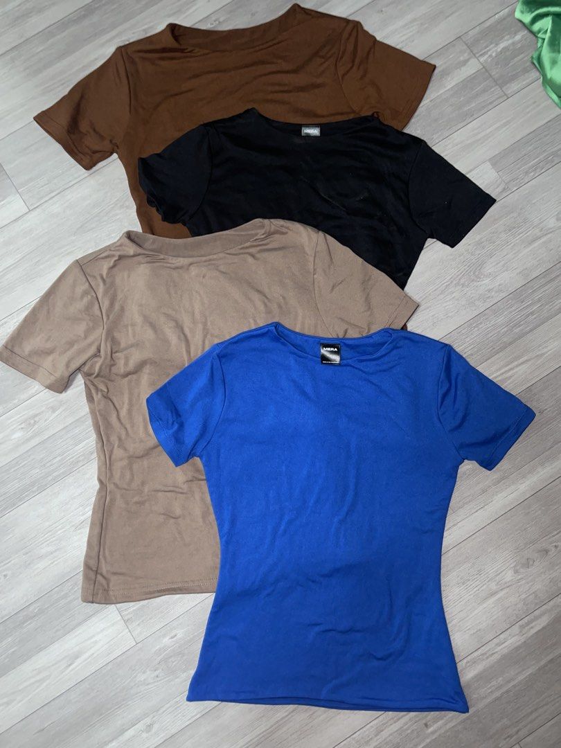 MERA (4 tops for 200) double lining shirt (Category: Shirts) located in Quezon City. Submitted by closetbyellie_ (Listing ID 1465880124, Image 1). Description: 4 MERA TOPS FOR 200 - Fits S to M (stretchy fabric) - Good quality .