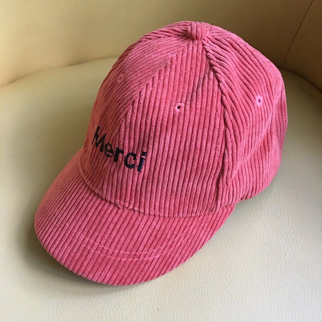 Merci Corduroy Baseball Cap (Category: Everything Else Others) located in Tarlac. Submitted by greatfindstrlc (Listing ID 1465848852, Image 3). Description: Japanese fashion selection, size age for 3-4 year old girl or boy. Very nice fashionable looking cap..