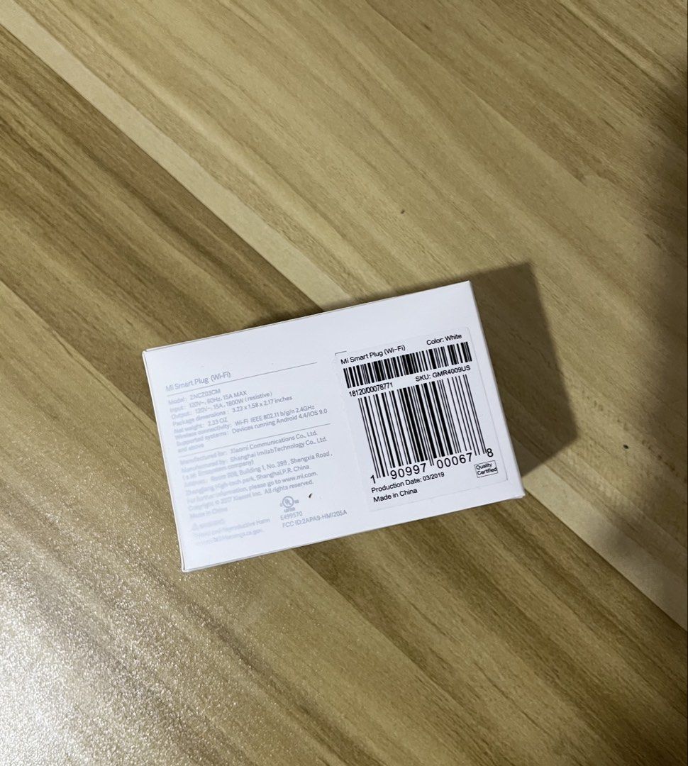 Mi smart plug wi - Fi (Category: Other Home Appliances) located in Cavite. Submitted by cardibabe (Listing ID 1465938309, Image 2). Description: Mi Smart Plug (Wi-Fi) – White 🔌⚡ Turn your ordinary appliances into smart devices! Perfect for automation, remote control scheduling, and setting timers via the Mi Home app. • Condition: Brand New in Box (Still has the original plastic wrapping on the plug). • Model: ZNCZ03CM (US / PH flat pin plug styl