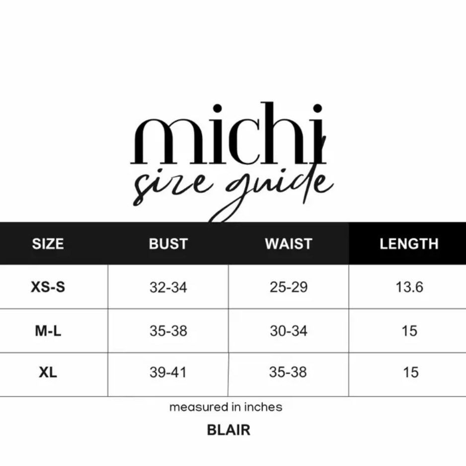 Michi Blair Halter Top Navy Blue (Category: Sleeveless) located in Dasmarinas. Submitted by ryedselling (Listing ID 1465789056, Image 2). Description: - Brand/Model: Michi Blair halter top - Color: Dark blue - Design: Straight neckline with thick halter straps and a fitted silhouette - Material: Stretchy fabric for comfortable wear.