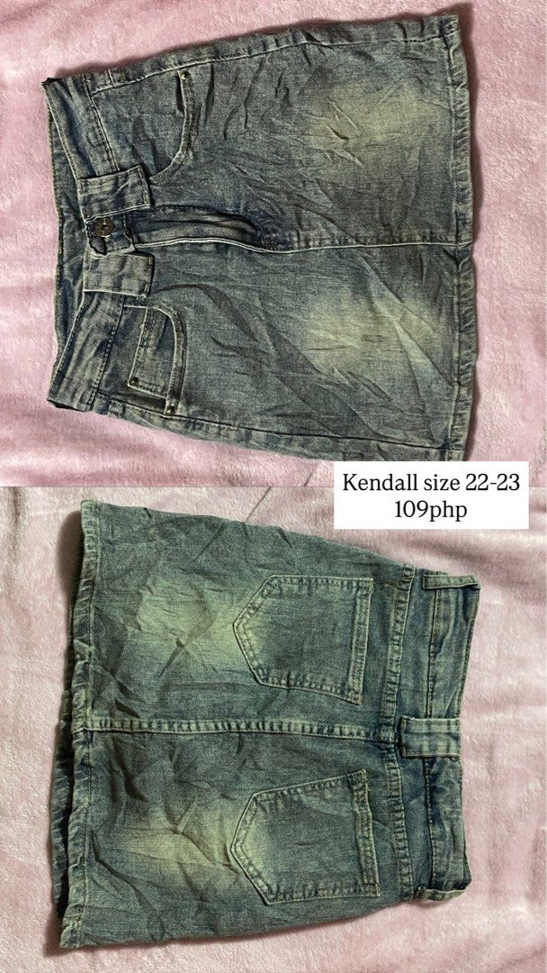 Micro shorts and skirts (Category: Shorts) located in Manila. Submitted by raredeer_ce29c8 (Listing ID 1465910331, Image 2). Description: Prices and sizes are indicated in the photo.