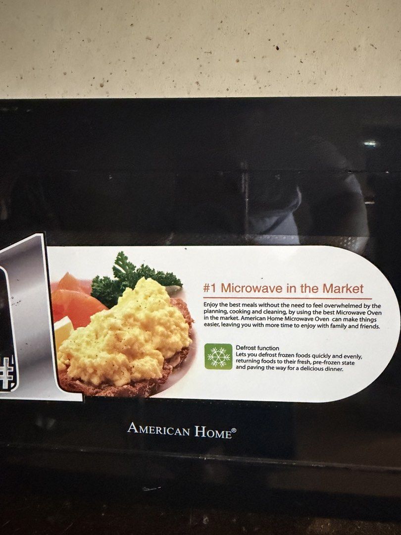 Microwave American Home (Category: Other Kitchen Appliances) located in San Juan City. Submitted by royceee (Listing ID 1465787394, Image 2). Description: .