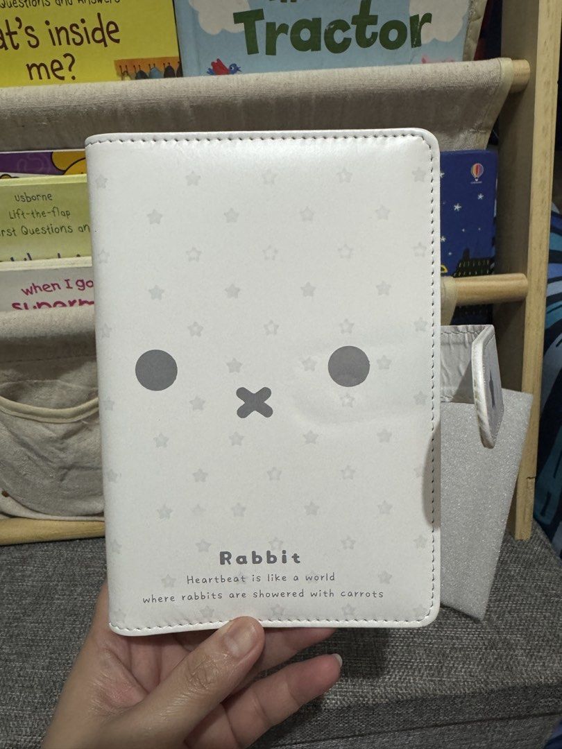Miffy White Rabbit Planner Ring Binder Journal with Inserts (Category: Stationery & School Supplies) located in Mandaluyong City. Submitted by kendykeyn (Listing ID 1465900396, Image 1). Description: - Type: White faux leather 6-ring binder notebook - Design: Cute rabbit face with star pattern and inspiring text - Closure: Secure side magnetic button strap - Inclusions: Brand new, unopened refill paper packs (60sheets each, total of 240 sheets) -