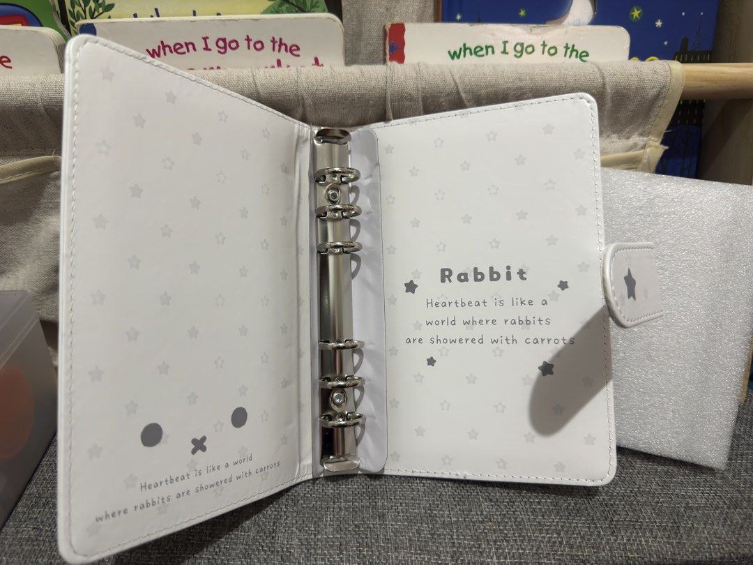 Miffy White Rabbit Planner Ring Binder Journal with Inserts (Category: Stationery & School Supplies) located in Mandaluyong City. Submitted by kendykeyn (Listing ID 1465900396, Image 2). Description: - Type: White faux leather 6-ring binder notebook - Design: Cute rabbit face with star pattern and inspiring text - Closure: Secure side magnetic button strap - Inclusions: Brand new, unopened refill paper packs (60sheets each, total of 240 sheets) -