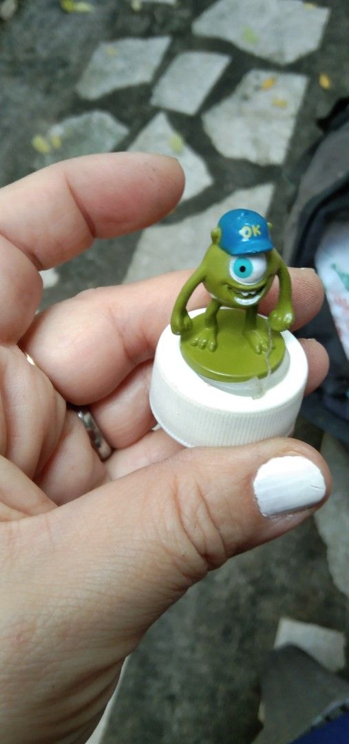 Mike figure on bottle cap (Category: Kids Toys) located in Quezon City. Submitted by eidorableshop (Listing ID 1465836339, Image 1). Description: .