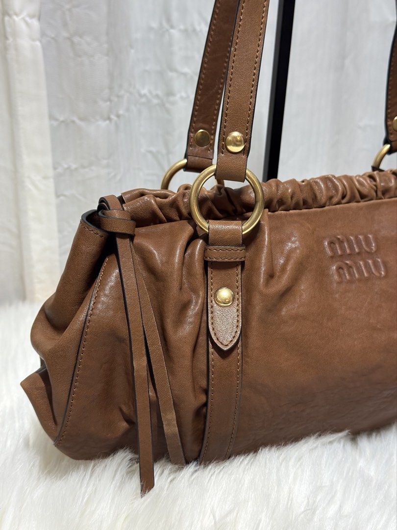 Miumiu nappa leather shoulder bag (Category: Luxury Bags & Wallets) located in Manila. Submitted by shoulderfashion (Listing ID 1465921287, Image 3). Description: .