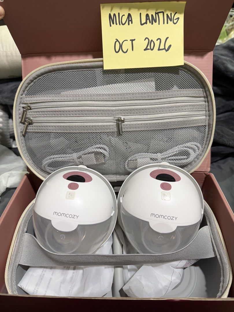 Momcozy M5 Smart (Category: Breastfeeding & Bottle Feeding) located in Manila. Submitted by mamamiaaaaa27 (Listing ID 1465921452, Image 1). Description: Got this preloved - it was used for 1 month only and then kept in the box. Unit was purchased overseas so there’s no warranty. Only the motors and cups were used, the rest of the accessories are sealed and kept in the Momcozy bag. I never got to use this because I was given a brand new one so I’m