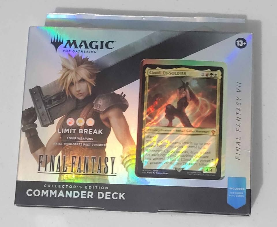 MTG final fantasy limit break collector commander deck (Category: Card Packs) located in Pasig City. Submitted by hobbystuff07 (Listing ID 1465819989, Image 1). Description: Brand New Meetups only at megamall, robinsons galleria, opus mall, sm east ortigas, greenhills.