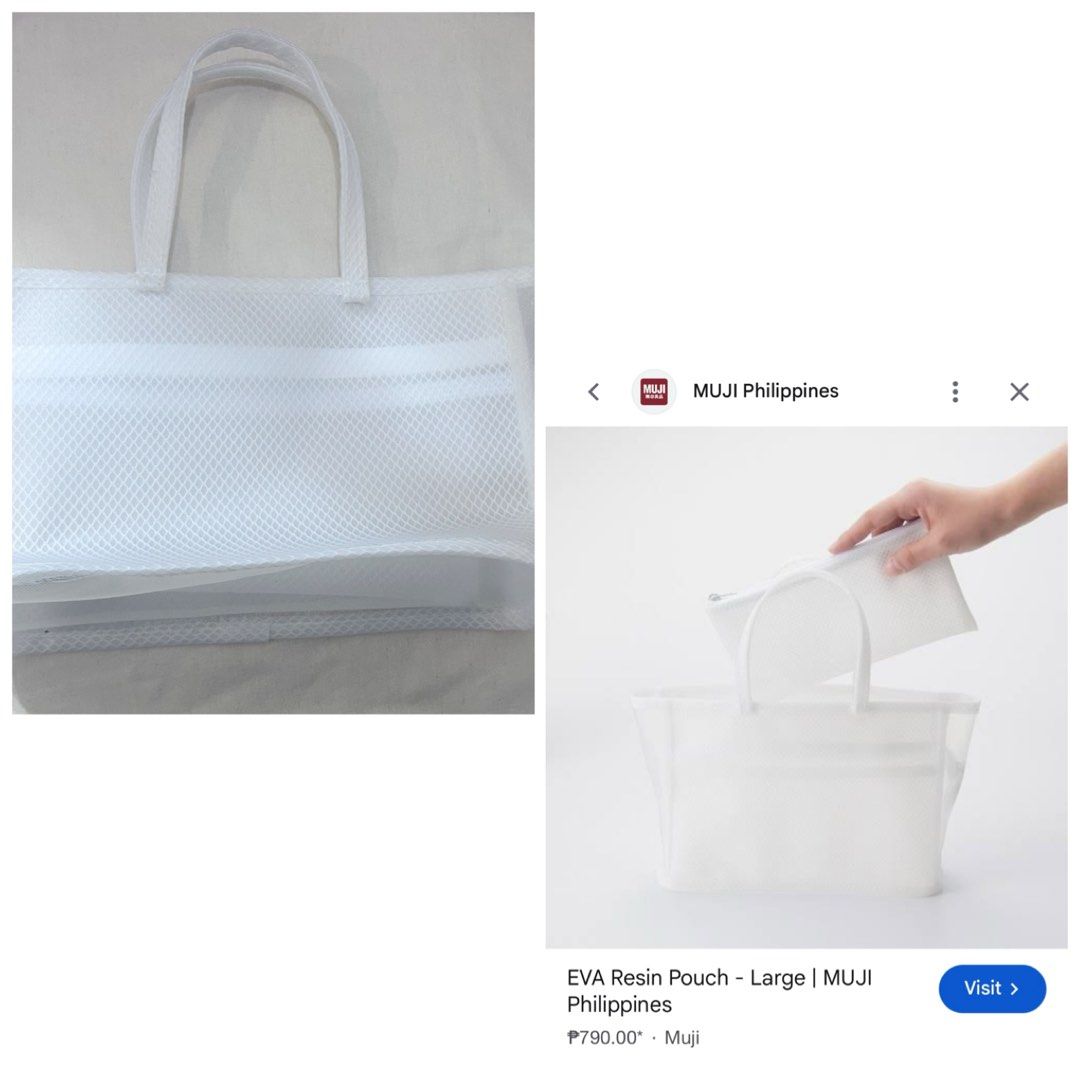 Muji Resin Pouch (Category: Purses & Pouches) located in Makati City. Submitted by cestparfaitvintagejewelries (Listing ID 1465804078, Image 1). Description: .