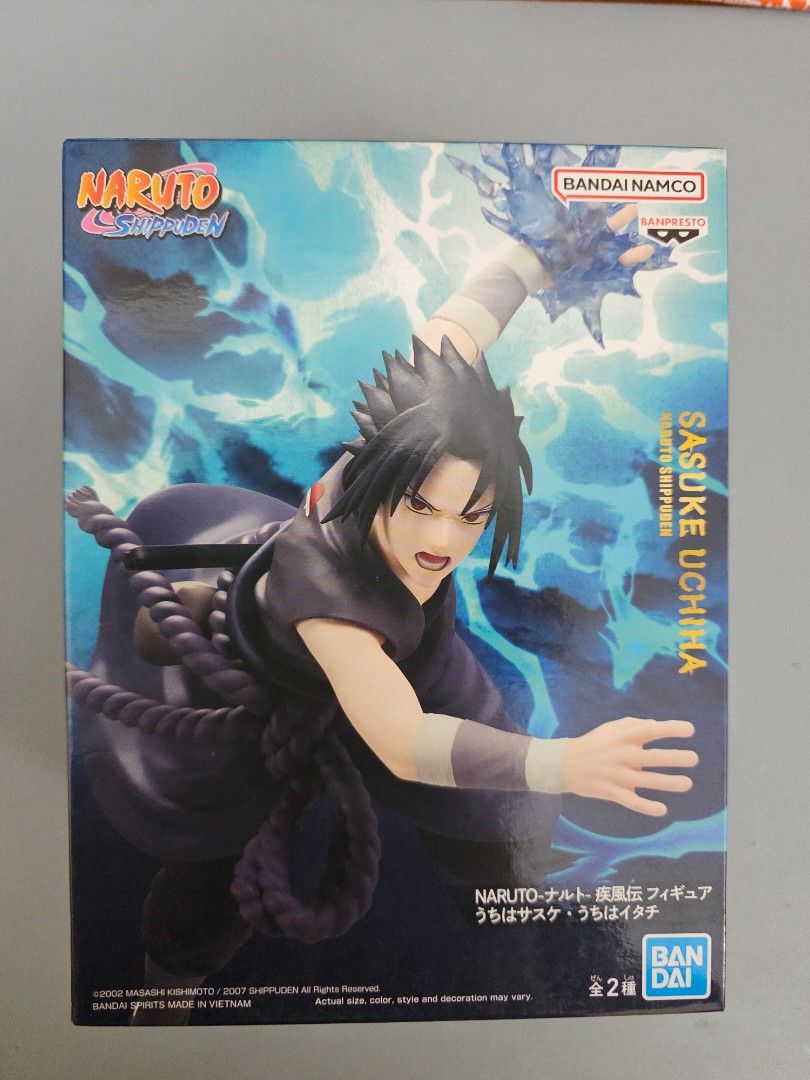 Bandai Namco - Sasuke Uchiha Ver A. (Category: Figurines & Statues) located in Paranaque City. Submitted by pumpkin_spice98 (Listing ID 1465890926, Image 1). Description: WTS: Bandai Banpresto - Naruto Shippuden Sasuke Uchiha Ver A - Brandnew ONHAND - Box condition is good but it came with a slight inperfection - minor cardboard lift on one corner..