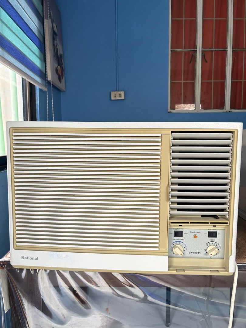 National (Panasonic) Window Type AC (Category: Air Conditioning and Heating) located in San Fernando. Submitted by dcdaisyyy (Listing ID 1465869159, Image 2). Description: Unit 1: Left side 1.5 HP Working Condition Unit 2: Middle 1.5 HP Working Condition Unit 3: Right side 2.0 HP Working Condition Prices are negotiable. Location: San Fernando, Pampanga .