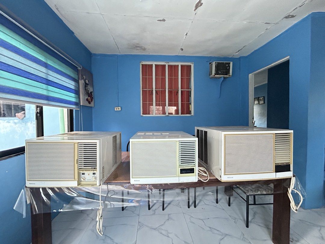 National (Panasonic) Window Type AC (Category: Air Conditioning and Heating) located in San Fernando. Submitted by dcdaisyyy (Listing ID 1465869159, Image 1). Description: Unit 1: Left side 1.5 HP Working Condition Unit 2: Middle 1.5 HP Working Condition Unit 3: Right side 2.0 HP Working Condition Prices are negotiable. Location: San Fernando, Pampanga .