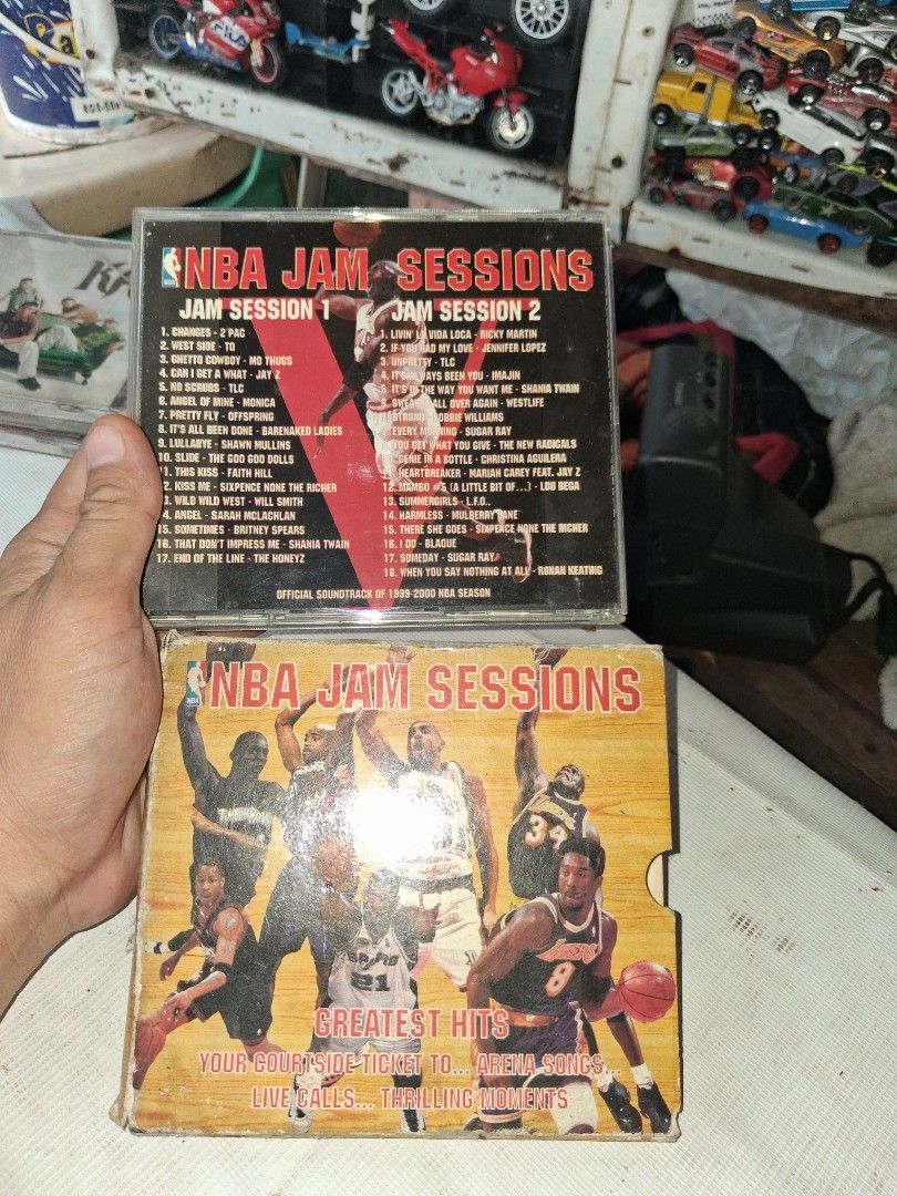 NBA Jam Sessions Greatest Hits 1999-2000 CD (Category: CDs & DVDs) located in Manila. Submitted by marcas022798212 (Listing ID 1465838748, Image 3). Description: - Official NBA Jam Sessions Greatest Hits 2-CD release - Covers the 1999-2000 NBA season with Jam Session 1 and 2 tracklists - Star-studded tracklist featuring 2Pac, Jay-Z, Britney Spears, Ricky Martin, TLC, and more - Case shows minor wear from handling and storage over the years - Perf