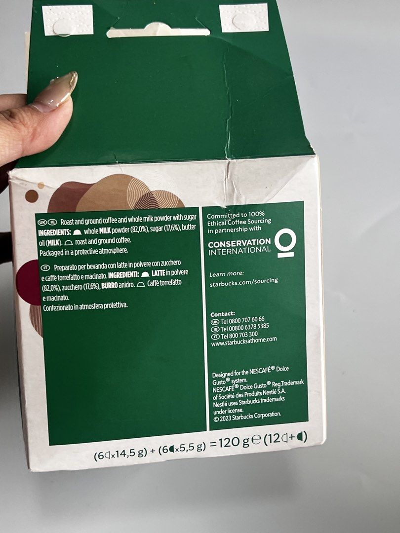 Nescafe Dolce Gusto Pods (Category: Coffee Machines & Makers) located in Paranaque City. Submitted by closetclub308 (Listing ID 1465893815, Image 3). Description: 12 pods inside Brandnew RFS wrong size.