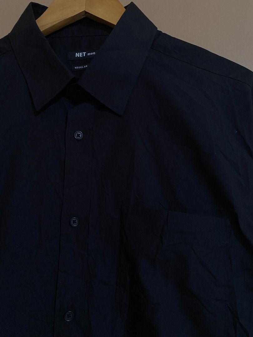 Net Men Black Button Up Long Sleeves (Category: Tshirts & Polo Shirts ) located in Cadiz. Submitted by thespotcdz (Listing ID 1465853582, Image 3). Description: Fits XL Width 23" Length 32" Good as new .