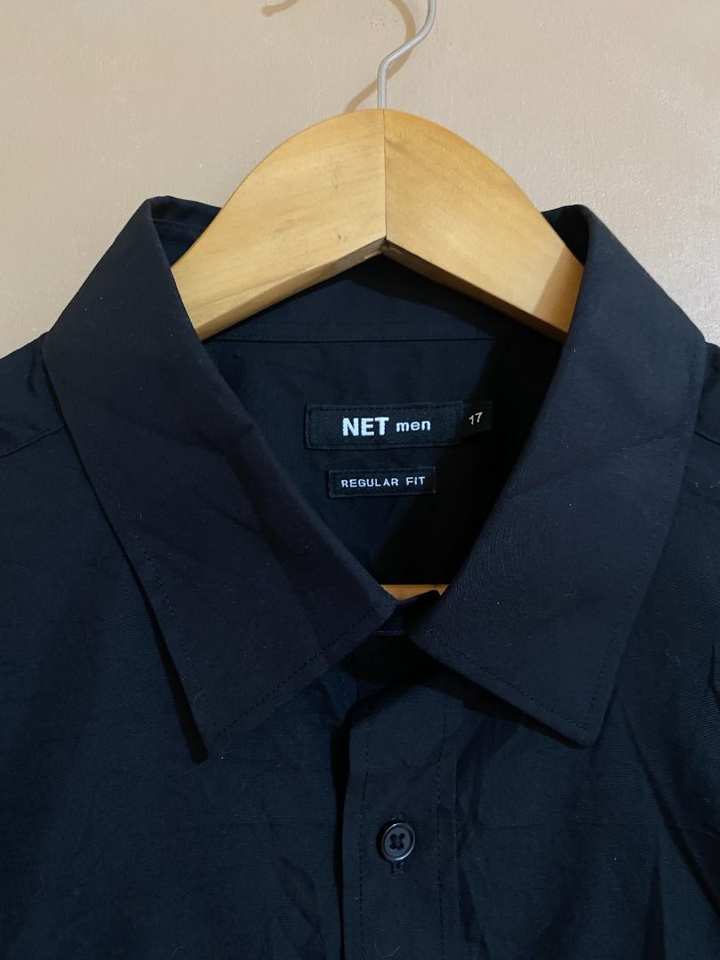 Net Men Black Button Up Long Sleeves (Category: Tshirts & Polo Shirts ) located in Cadiz. Submitted by thespotcdz (Listing ID 1465853582, Image 2). Description: Fits XL Width 23" Length 32" Good as new .