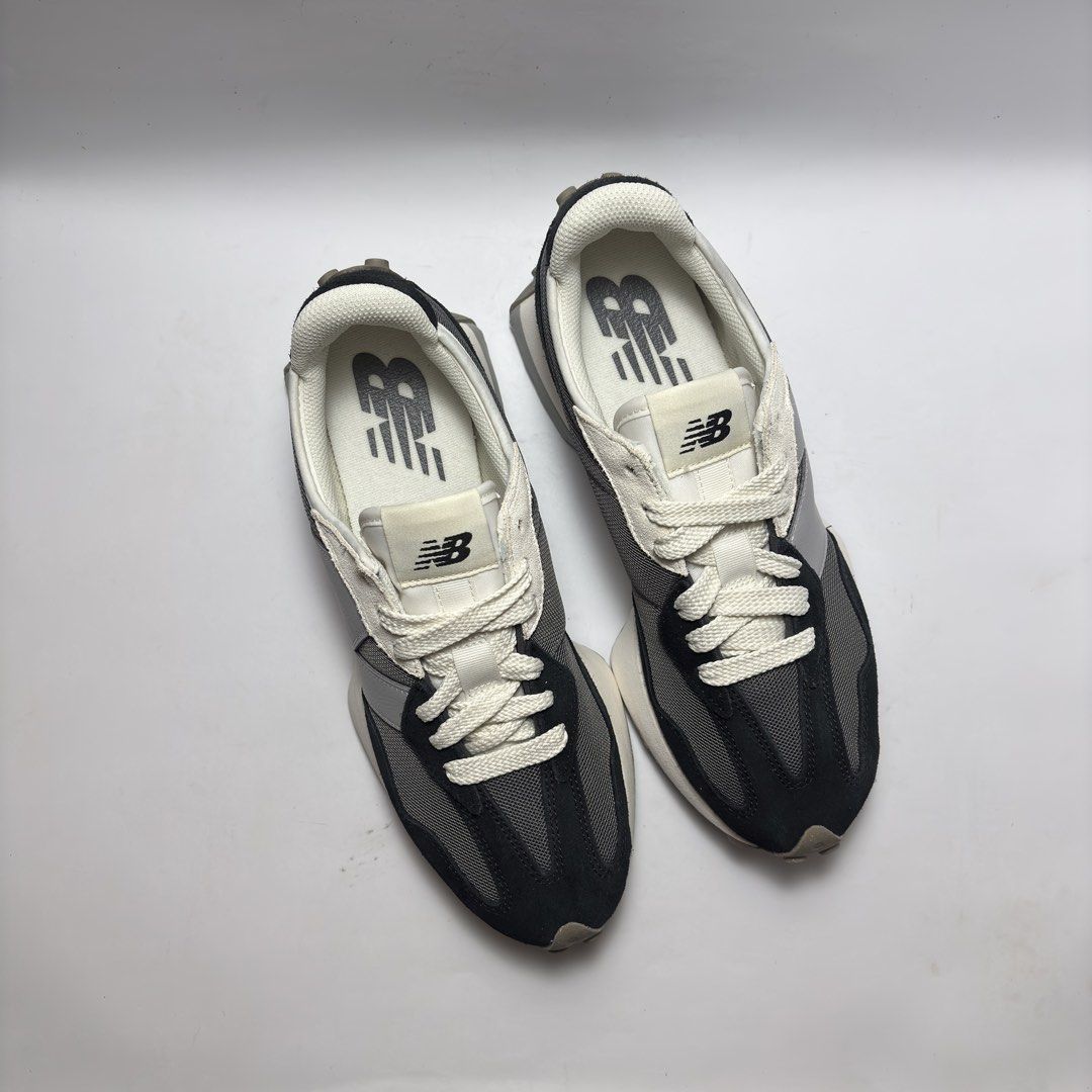 NEW BALANCE 327 ‘BLACK GREY’ (Category: Sneakers) located in Cebu City. Submitted by kylokicks77 (Listing ID 1465930219, Image 3). Description: New Balance 327 ‘Black Grey’ Brand New Complete ✅ Original/Authentic pair ✅ With OG Box and Paperbag ✅ Available sizes in men’s: BNDS - 8, 8.5, 9, 9.5 SRP/ Mall Price: ₱7,495 ❌ Selling Price: ₱3,295 ✅ Loc: Lapu-Lapu City, Cebu 📍 DM me if interested 📩🙌🏽 P.S. Color may vary due to lighting..