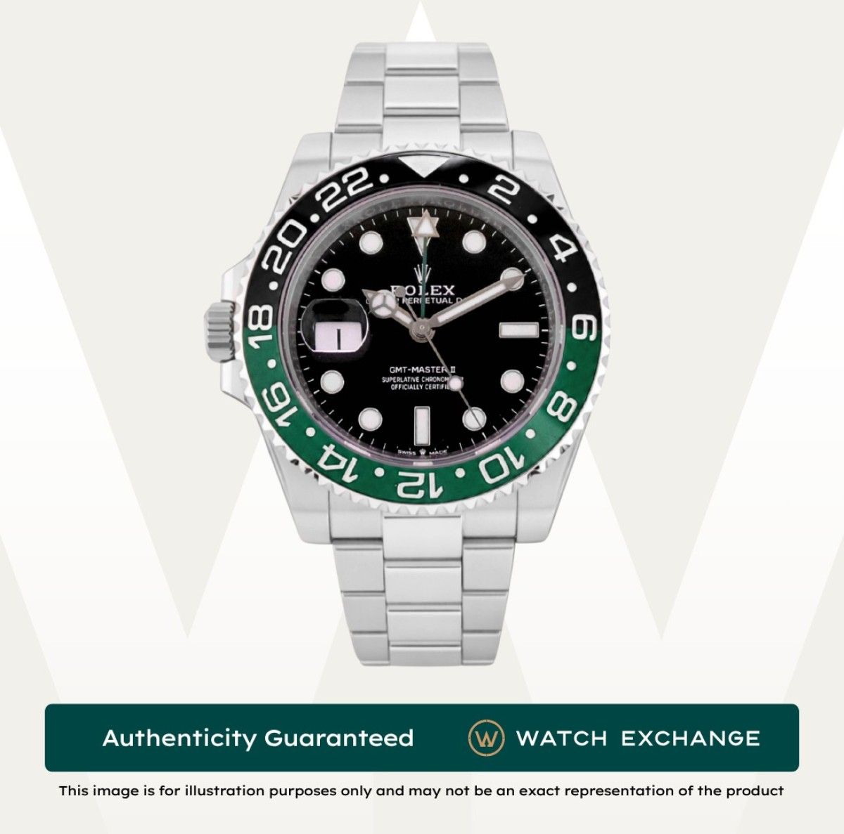 [New] Rolex GMT Master II Sprite Oyster 126720VTNR 126720 Black Dial Z27122 Jul 2026 (Category: Watches) located in Singapore. Submitted by watchexchange.sg (Listing ID 1452599421, Image 1). Description: [New] Rolex GMT Master II Sprite Oyster 126720VTNR 126720 Black Dial Z27122 Jul 2026 Price: $20,700 Brand: Rolex Model: 126720VTNR Condition: New Dial: Black Case Diameter: 40mm Material: Stainless Steel Original Box: Yes Original Cert/Papers: Ye