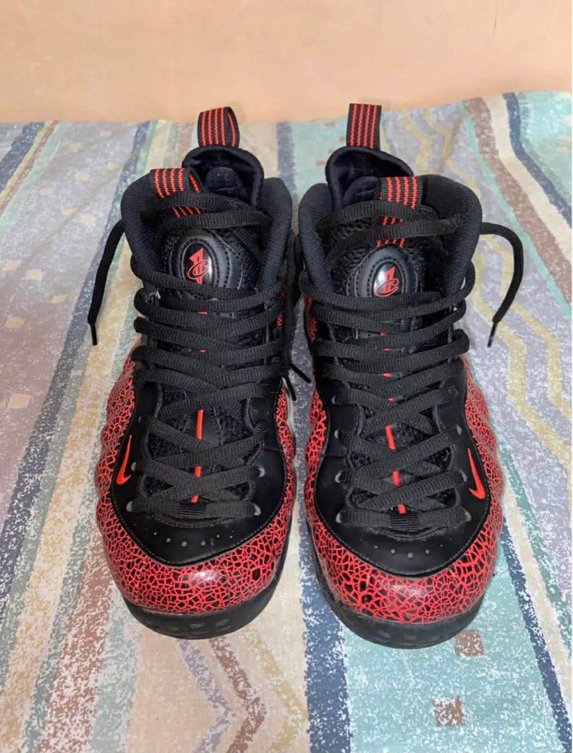 Nike Air Foamposite (Cracked Lava) (Category: Sneakers) located in Baguio. Submitted by jan_flores (Listing ID 1465948249, Image 2). Description: - Nike Air Foamposite (Cracked Lava) - Almost brand new condition only used twice not my style - Sz 9 - Original - Nego dm me.