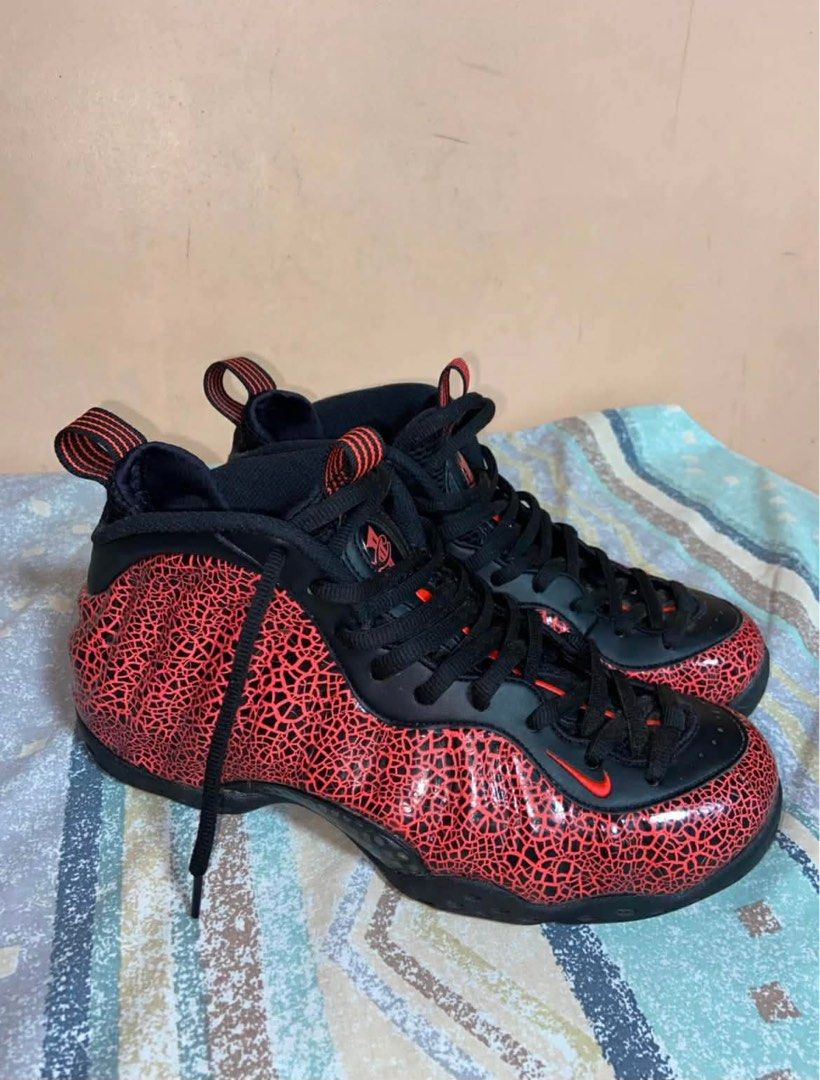 Nike Air Foamposite (Cracked Lava) (Category: Sneakers) located in Baguio. Submitted by jan_flores (Listing ID 1465948249, Image 1). Description: - Nike Air Foamposite (Cracked Lava) - Almost brand new condition only used twice not my style - Sz 9 - Original - Nego dm me.