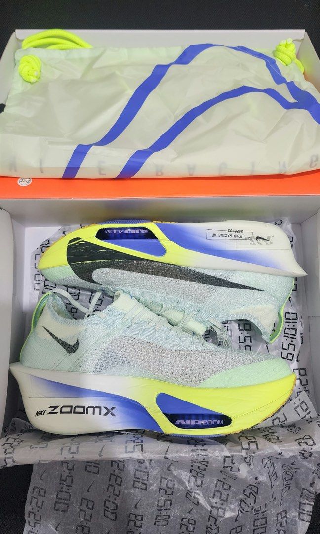 Nike Air Zoom Alphafly 3 “Barely Green” (Category: Sneakers) located in Manila. Submitted by cdabs (Listing ID 1465852499, Image 1). Description: - Item: Nike Air Zoom Alphafly 3 - Colorway: Barely Green and Black Spruce - Size: US 9.5 Mens / UK 8.5 / EUR 43 / CM 27.5 - Condition: Brand new, unworn, fresh in packaging - RFS: Wrong size - Mode of Transaction: Shipping or meet-up available (DM for inquiries).