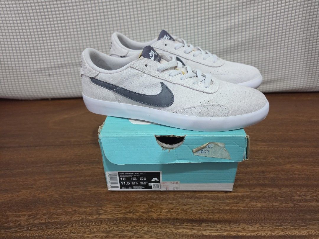 Nike SB Heritage Vulc (Category: Sneakers) located in Marikina City. Submitted by seb.seb (Listing ID 1465885160, Image 1). Description: Nike SB Heritage Vulc Size 10 BNDS Few yellowing spots from oxidation.