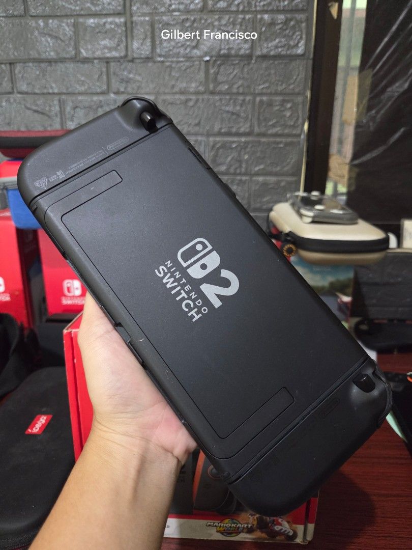 Nintendo Switch 2 loaded with games 256GB (Category: Nintendo) located in Cainta. Submitted by gilbert.161 (Listing ID 1465775361, Image 3). Description: SALE! Nintendo Switch 2 with complete accesories. No performance issue. *256GB System Storage *Storage Bag *Thumb grips *Tempered glass installed Free digital games included secondary access: Mario Kart World Splatoon Raiders (NS2 Edition) One Piece Pirate Warriors 4 (NS2 Edition) Monster Hunter