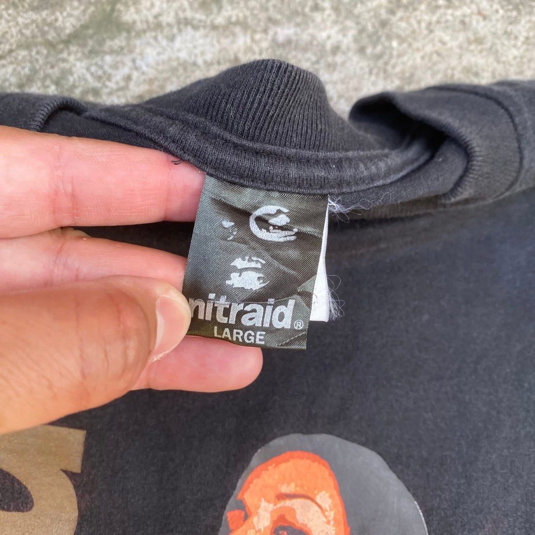 Nitraid (Category: Tshirts & Polo Shirts) located in Kota Bharu. Submitted by dhirrow.store (Listing ID 1465829167, Image 3). Description: - Nitraid - 21x29 - bebas koyak & lubang - ada pudar - 8/10 cun.