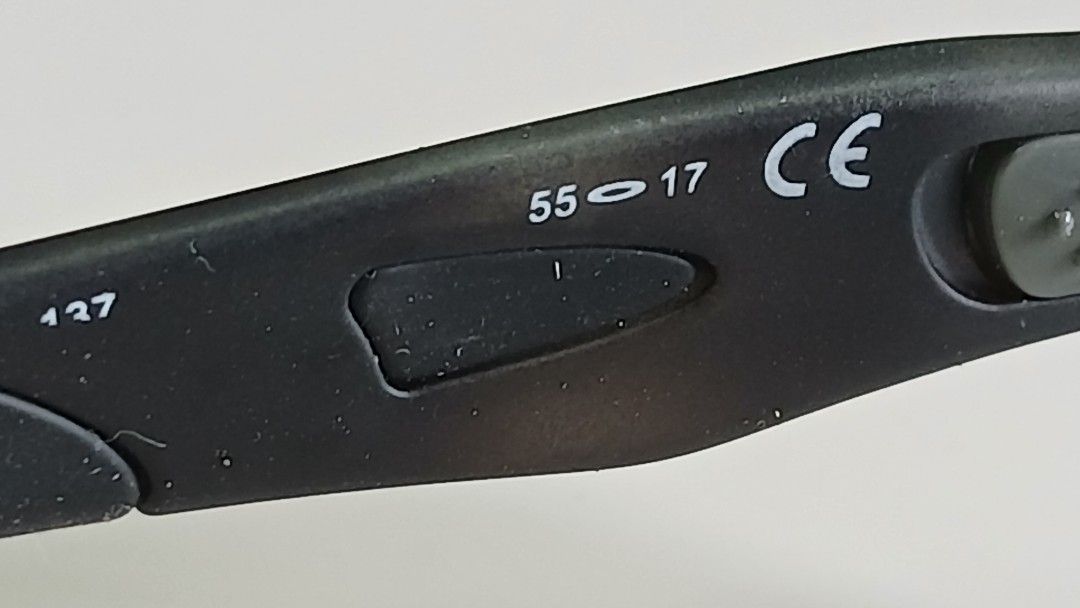Oakley Eyeglasses Frame 55-17 (Category: Sunglasses & Eyewear) located in Cainta. Submitted by renped (Listing ID 1465800387, Image 2). Description: - Brand: Oakley Optical Frames - Color: Matte black and grey camouflage finish - Size: 55-17 (Temple length: 137mm) - Frame Shape: Modern rectangular with standard hinges - Material: Lightweight composite for all-day comfort - Lenses: Clear demonstration lenses (ready for your prescription lenses at 